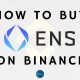 How to buy Ethereum Name Services ENS on Binance